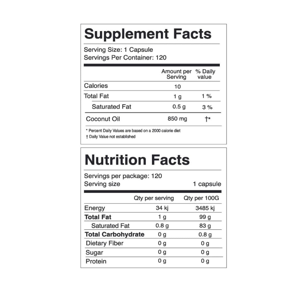 🇦🇺澳洲營養品 Tonik有機椰子油膠囊💊 一盒120粒（大約兩個月份量）